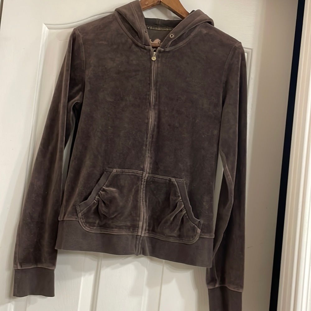 Express Women’s Brown Zip Up Jacket Large